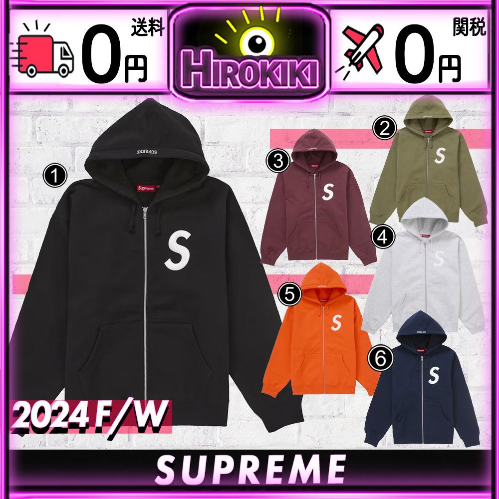 本物保証 /関税・送料無料】Supreme S Logo Zip Up Hooded (Supreme
