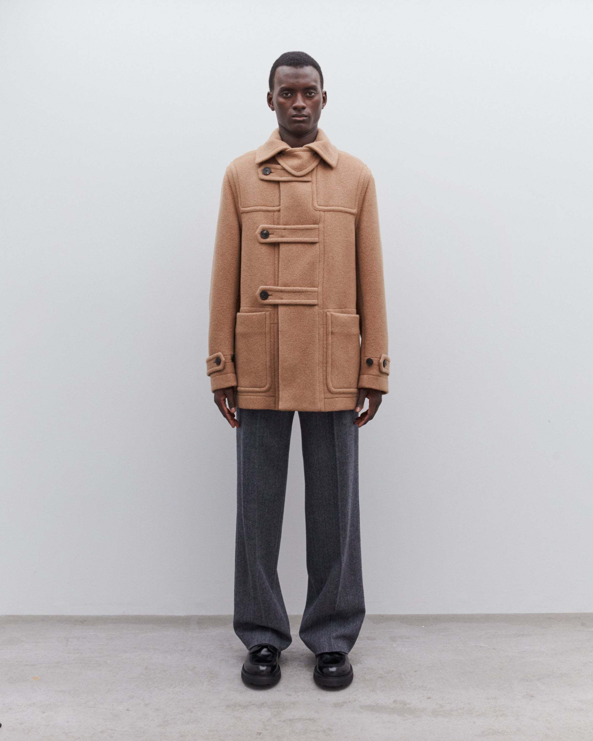 機能的でエレガント【Dries Van Noten】メンズダッフルコート (Dries