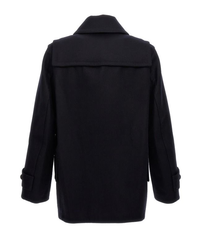 国内発送関税込 Sacai ウール メルトン ジャケット 大きいサイズ