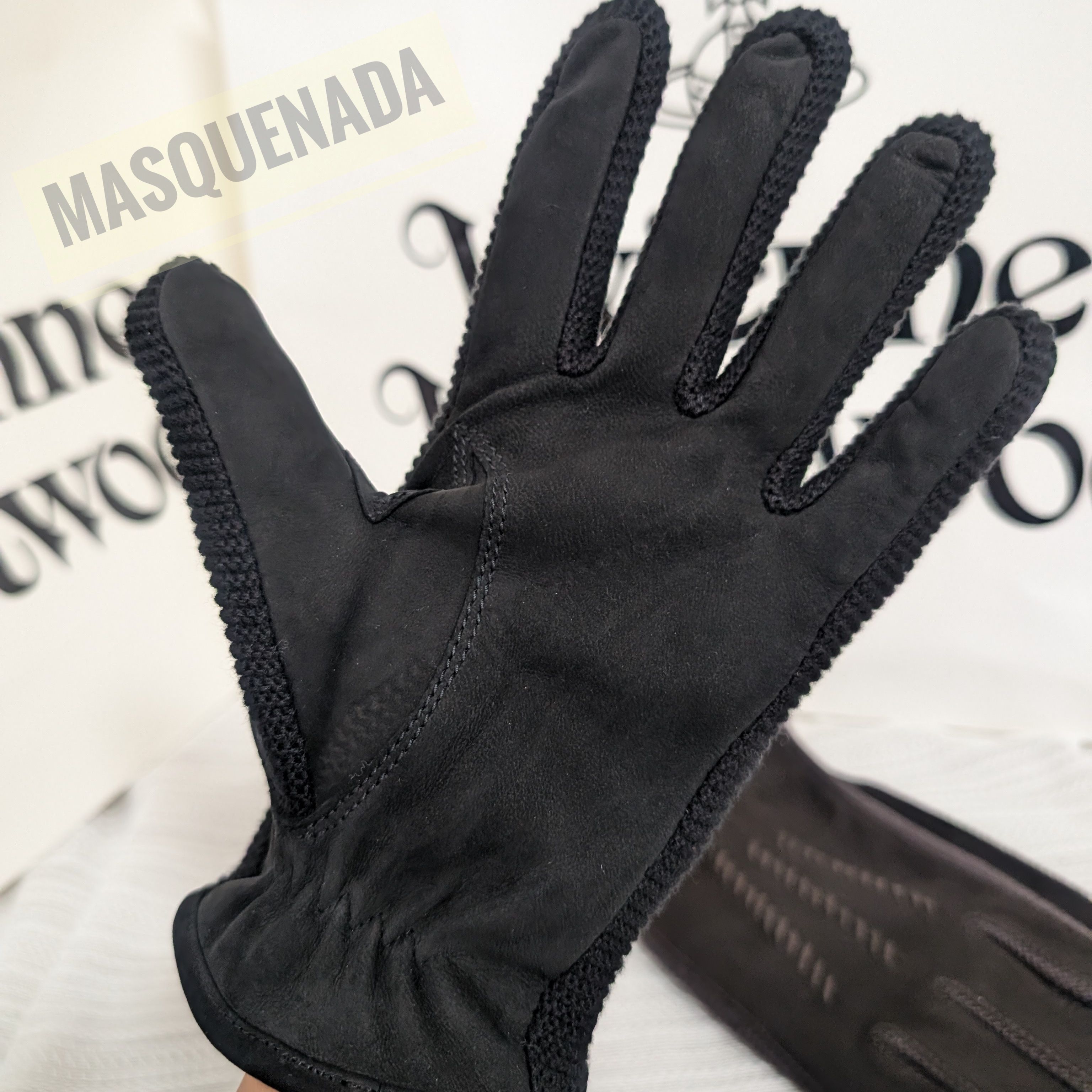 すぐ届く☆Vivienne Westwood オーブ レザーグローブ 手袋 (Vivienne