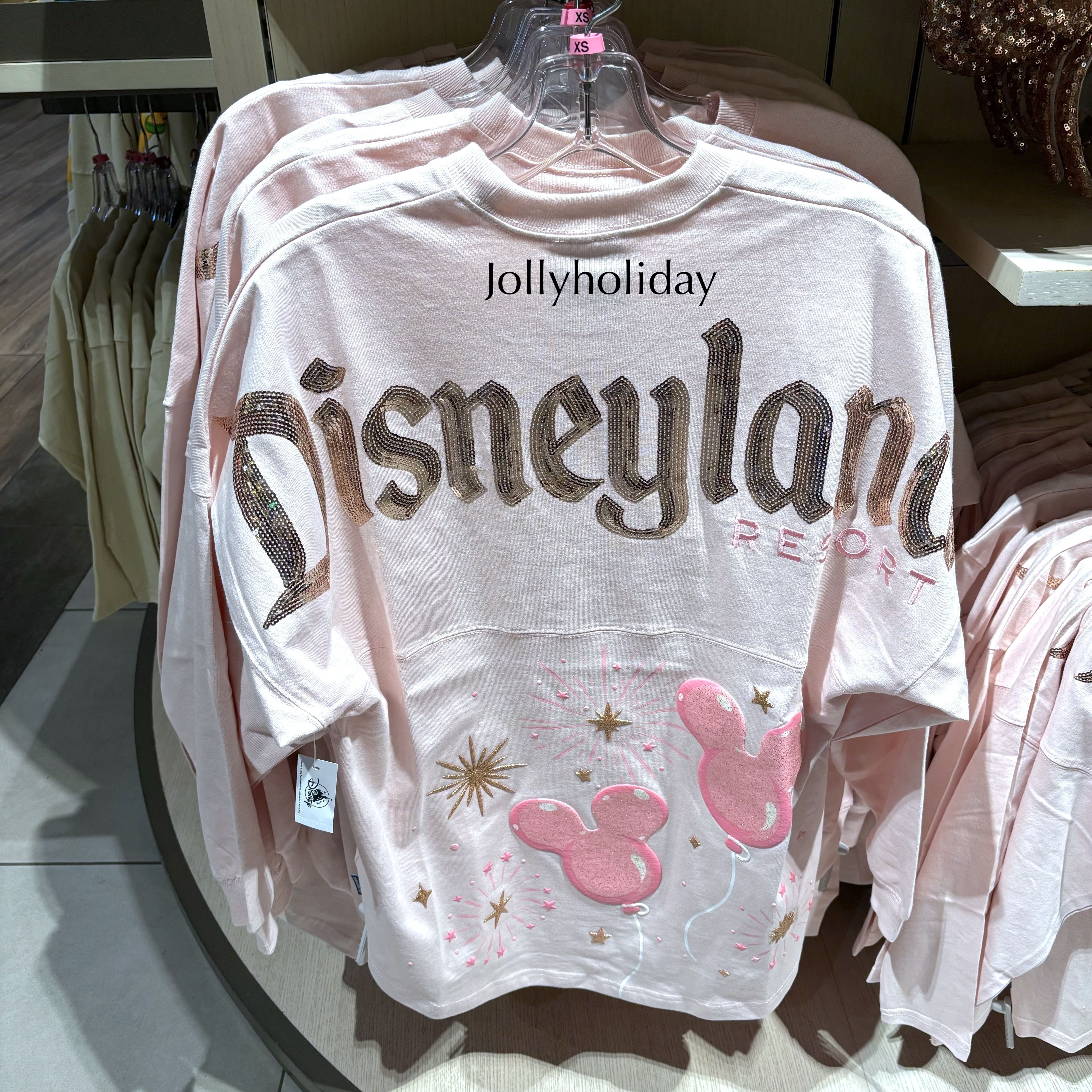 ☆Disneyland限定☆Spirit Jersey ミッキーバルーン ピンク (Disney/T