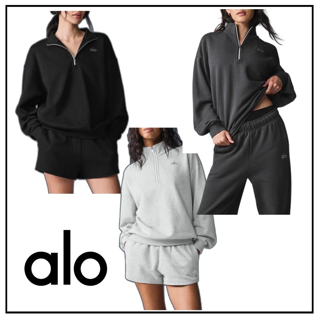 Alo Yoga】Accolade 1/4 Zip Pullover (ALO Yoga/スウェット