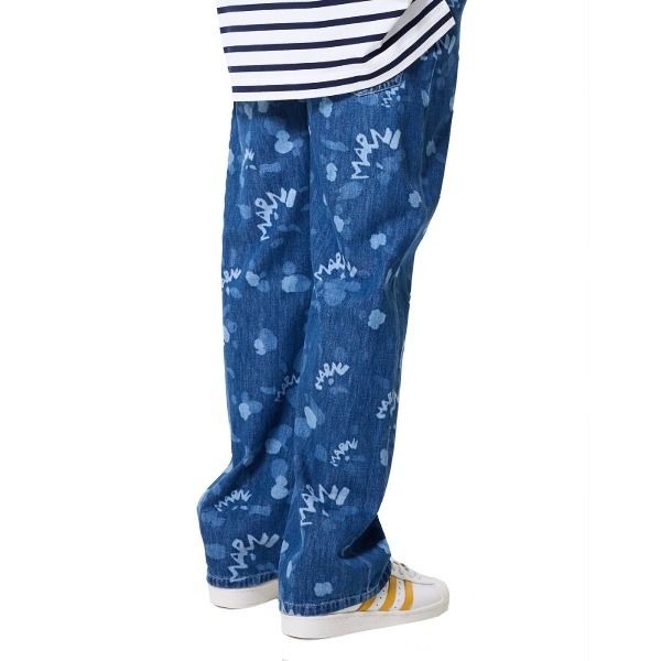 MARNI マルニ ロゴプリントルーズフィットデニムパンツ ブルー (MARNI