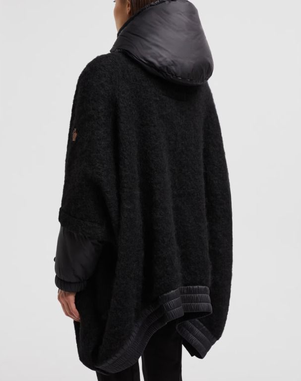 MONCLER GRENOBLE 2024/25秋冬新作 異素材MIXダウン入りポンチョ