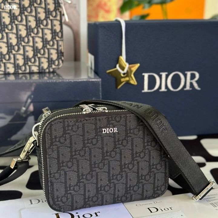 大人気♪】ディオール オブリークジャカード ショルダーバッグ (Dior