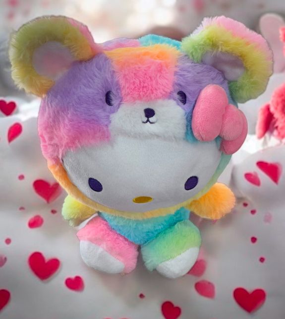 米国限定☆Hello Kitty レインボーシャーベット ぬいぐるみ 30cm