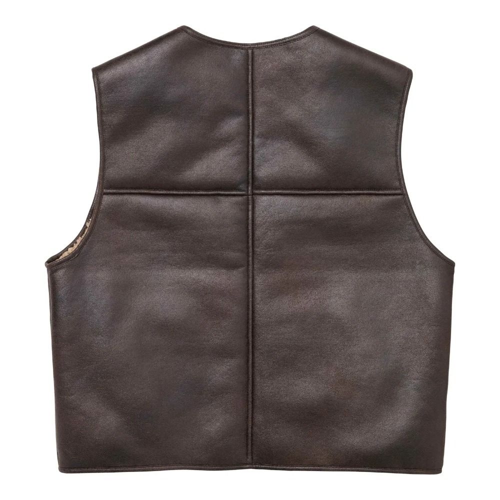 Supreme】Reversible Faux Shearling Vest☆Brown☆24FW☆ (Supreme