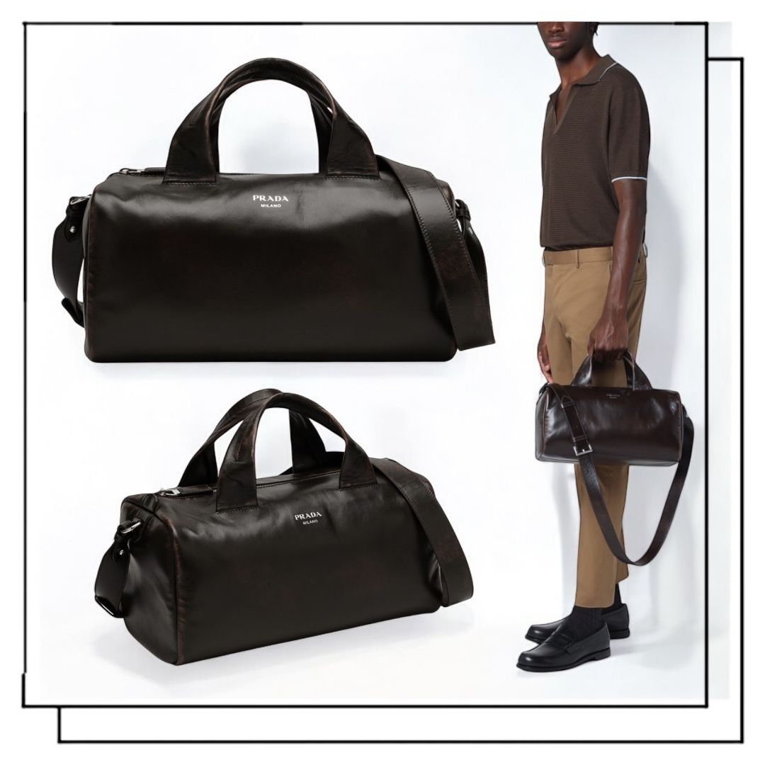 国内発】PRADA ナッパレザー ダッフルバッグ (PRADA/ボストンバッグ