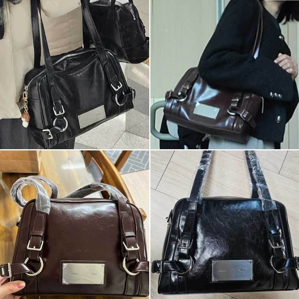 ☆MATIN KIM☆BIKER DETAIL SQUARE SHOULDER BAG バッグ 韓国発 (Matin