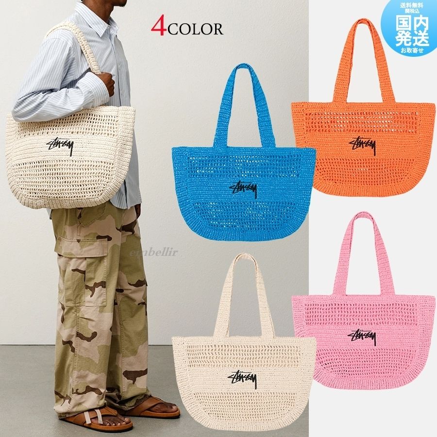国内発送 送料関税込 完売 STUSSY WOVEN TOTE BAG トートバッグ