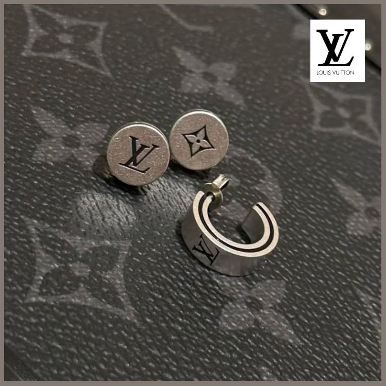 シンプルでかっこいい3Set】Louis Vuitton ピアス LVテーラー (Louis