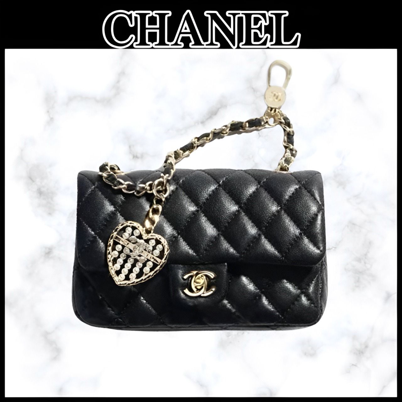 ◇ハート×パール♪◇CHANEL マトラッセ バッグ チャーム 25A (CHANEL