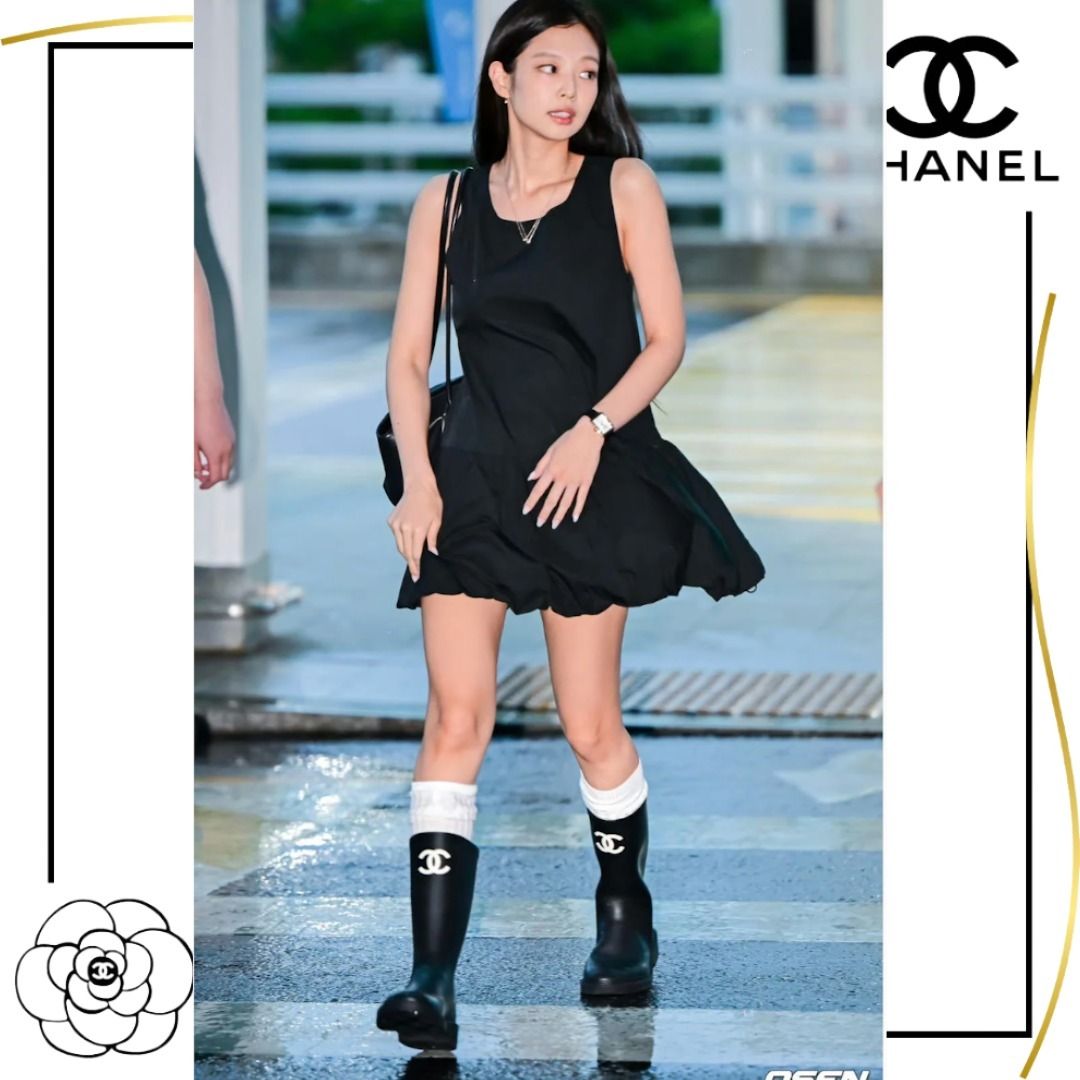 ジェニーちゃん愛用♡世界で大人気】CHANEL レインブーツ (CHANEL