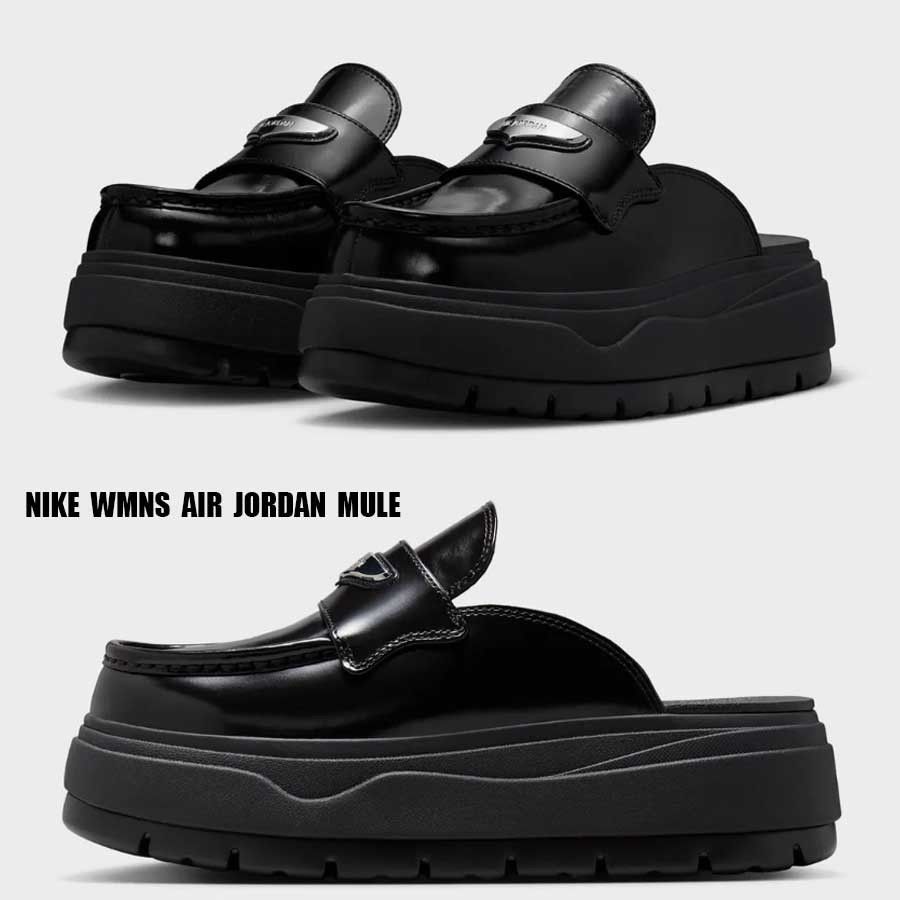 NIKE☆WMNS AIR JORDAN MULE☆BLACK/METALLIC SILVER (Nike/サンダル