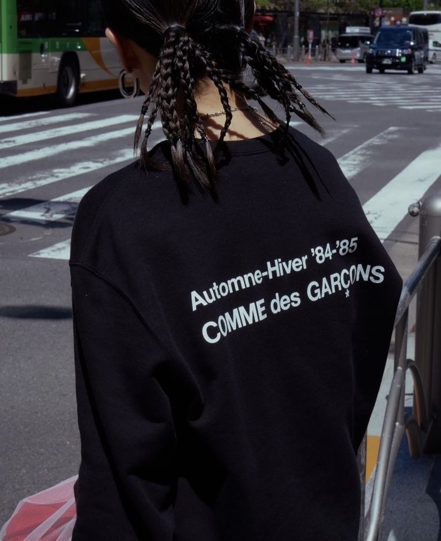 スタッフロゴ】コムデギャルソンCDG バックプリントスウェット (COMME