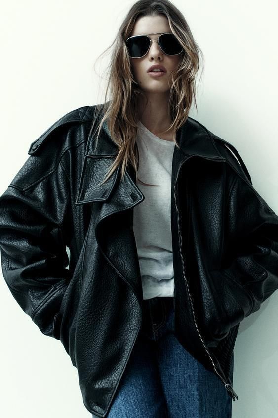 国内発送/関税込 ZARA フェイクレザージャケット (ZARA/レザー