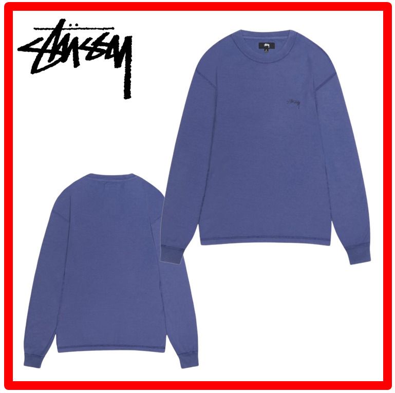 ☆人気☆【Stussy】☆Lazy LS TEE☆Vintage Navy☆ (STUSSY/スウェット
