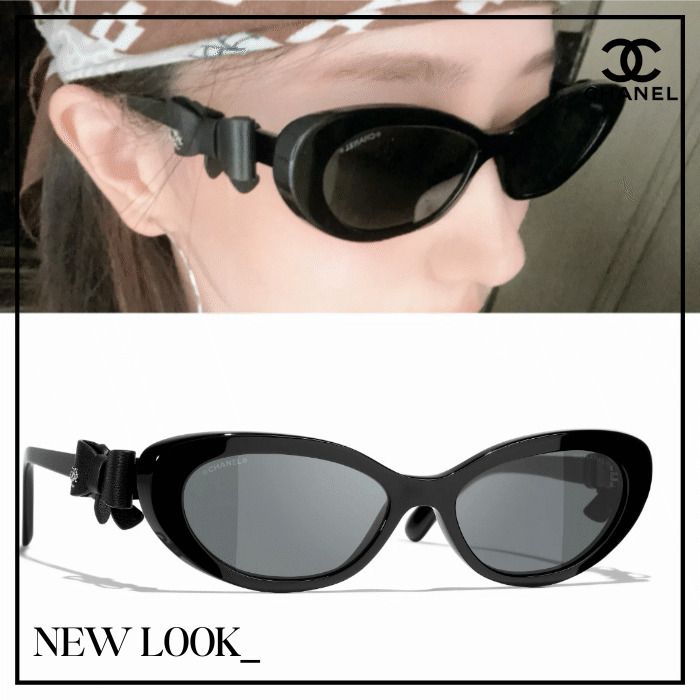 CHANEL】キャッツアイ シェイプ アイウェア サングラス リボン (CHANEL