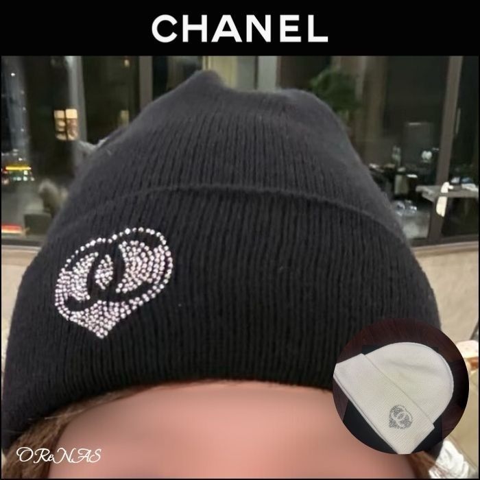 キラキラのロゴが可愛い♪】CHANEL ニット帽 (CHANEL/ニットキャップ