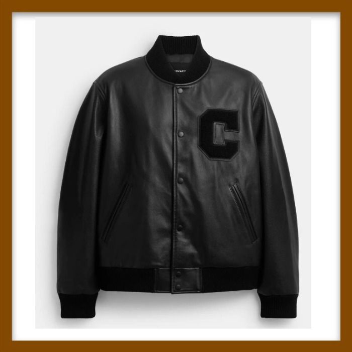 Coach】レザーバーシティジャケット (Coach/スタジャン) 122098225