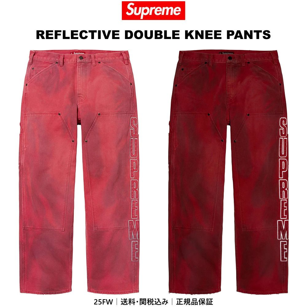 SUPREME】Reflective Double Knee Pants Red - 25FW (Supreme/デニム