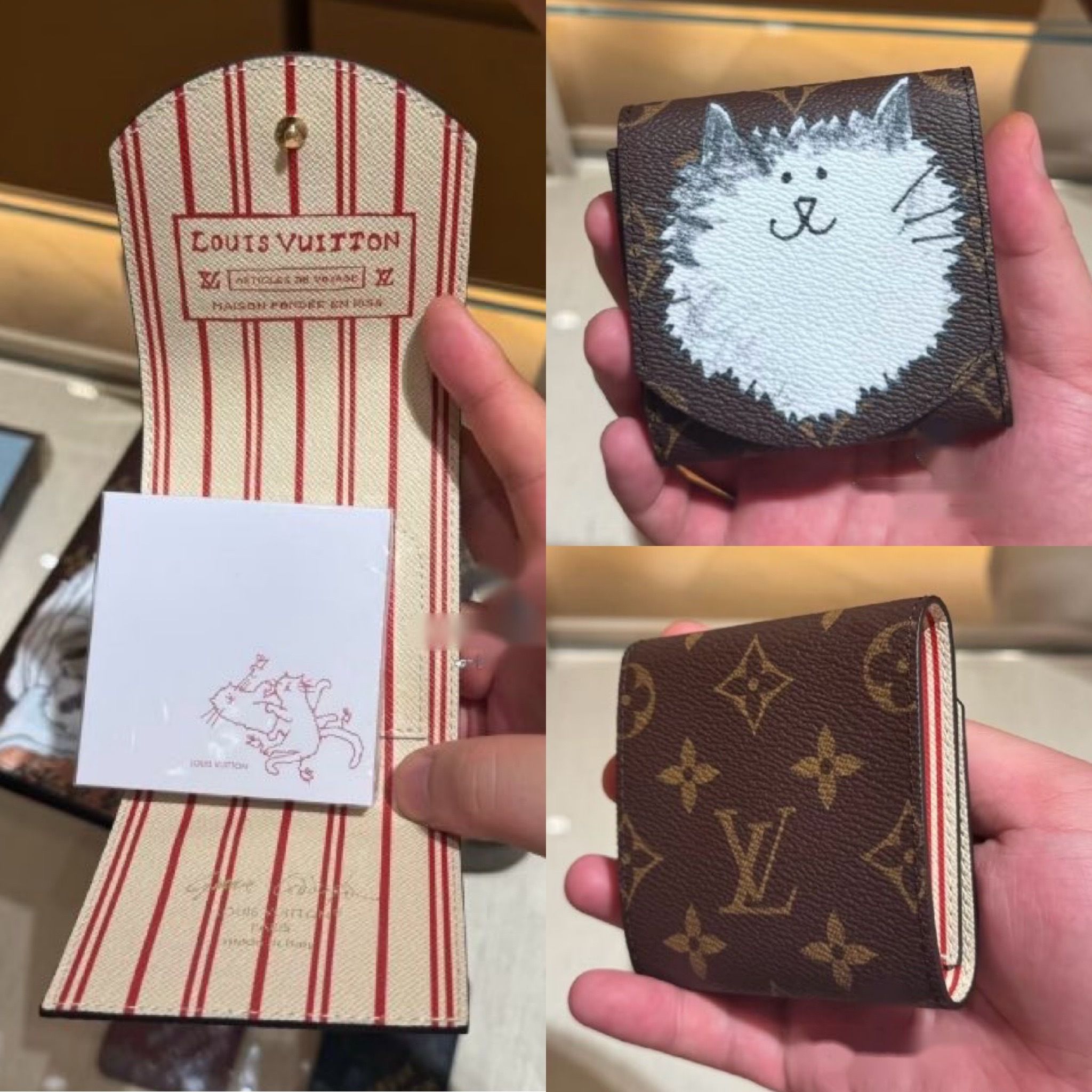 コラボ 猫好き必見 ほっこり可愛い猫ちゃん Louis Vuittonメモ帳