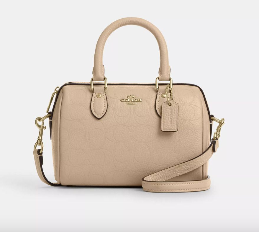 ミニ ローアン クロスボディ バッグ・シグネチャー レザー (Coach