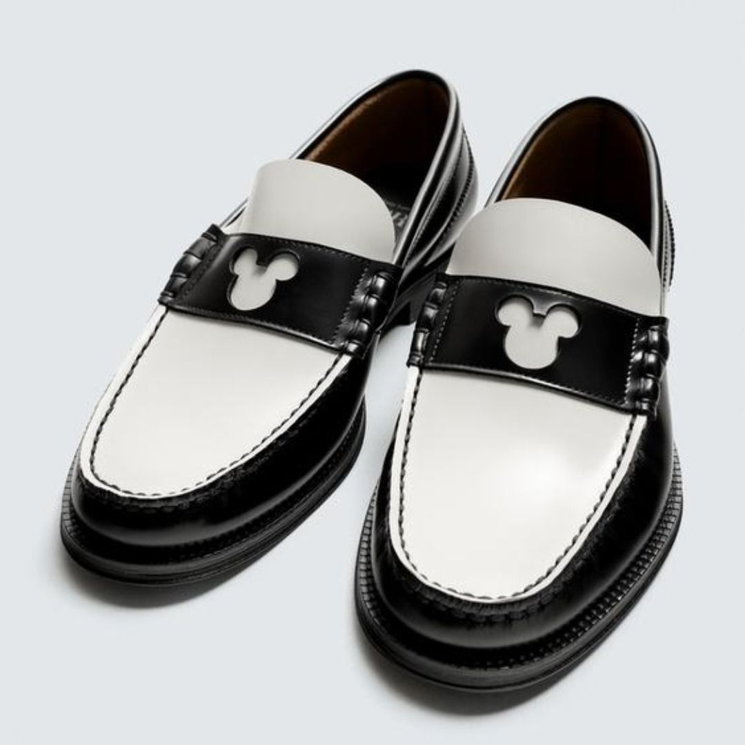 ZARA］レザーローファー HARRY LAMBERT FOR ZARA X DISNEY (ZARA