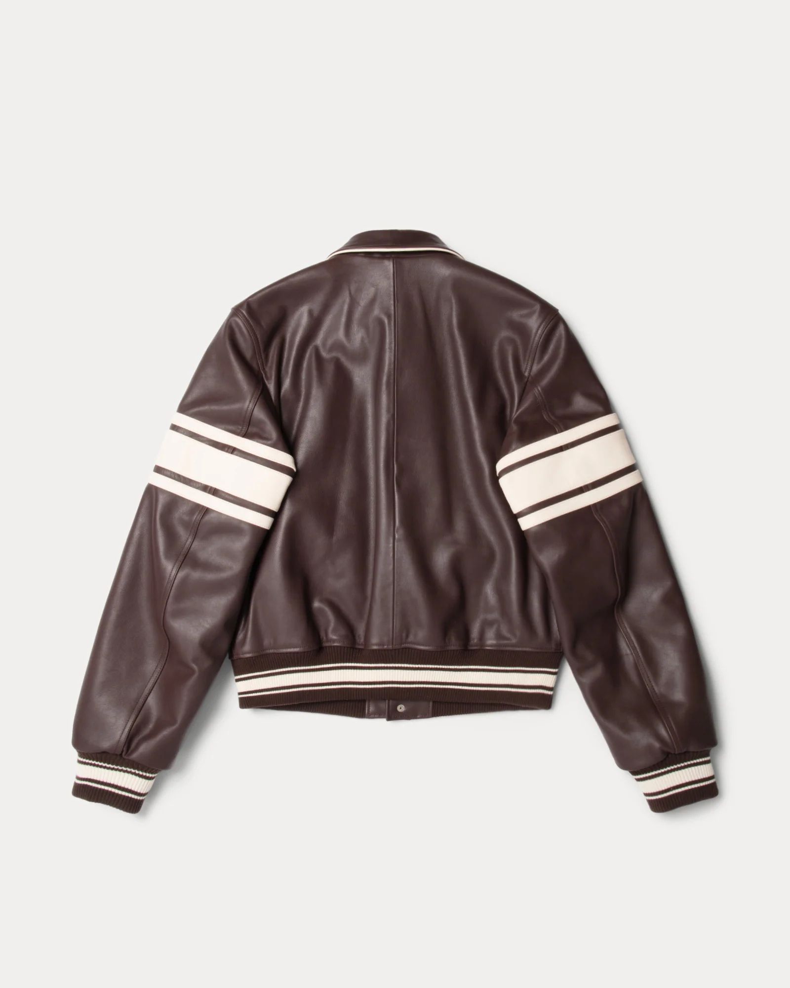 Stussy x Wales Bonner】Leather Varsity Brown (STUSSY/レザー