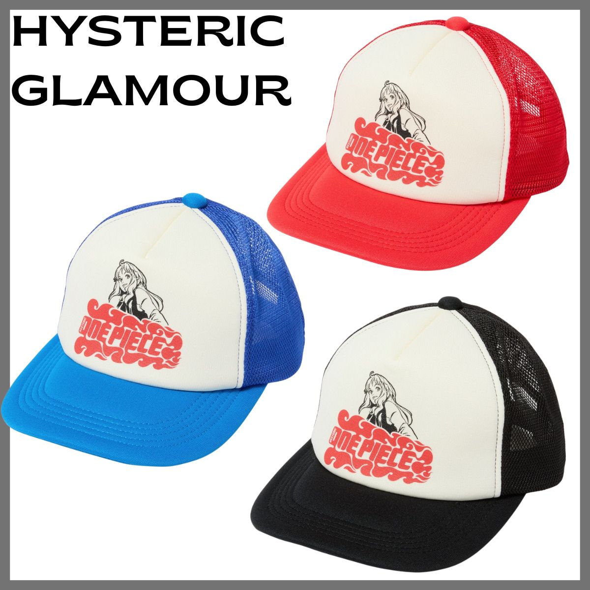 ヒステリックグラマー×ONE PIECE コラボ NAMI メッシュキャップ