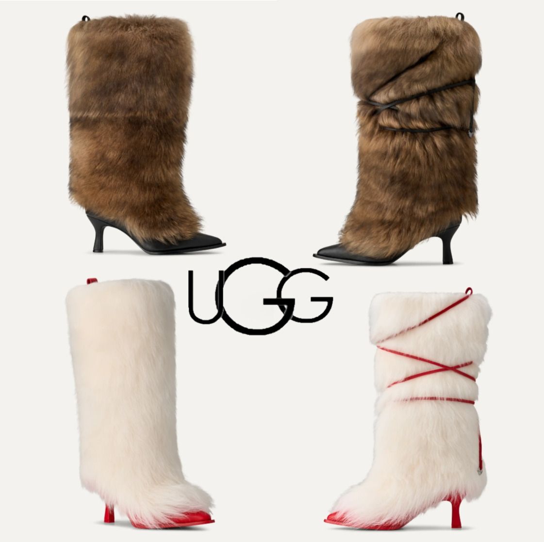 UGG】UGG Ambush Heel アグとアンブッシュコラボ ファーヒール (UGG