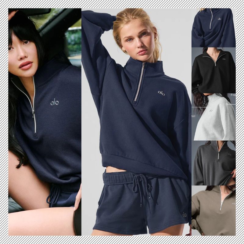 国内発送】alo yoga アロー Accolade ジップ プルオーバー (ALO Yoga