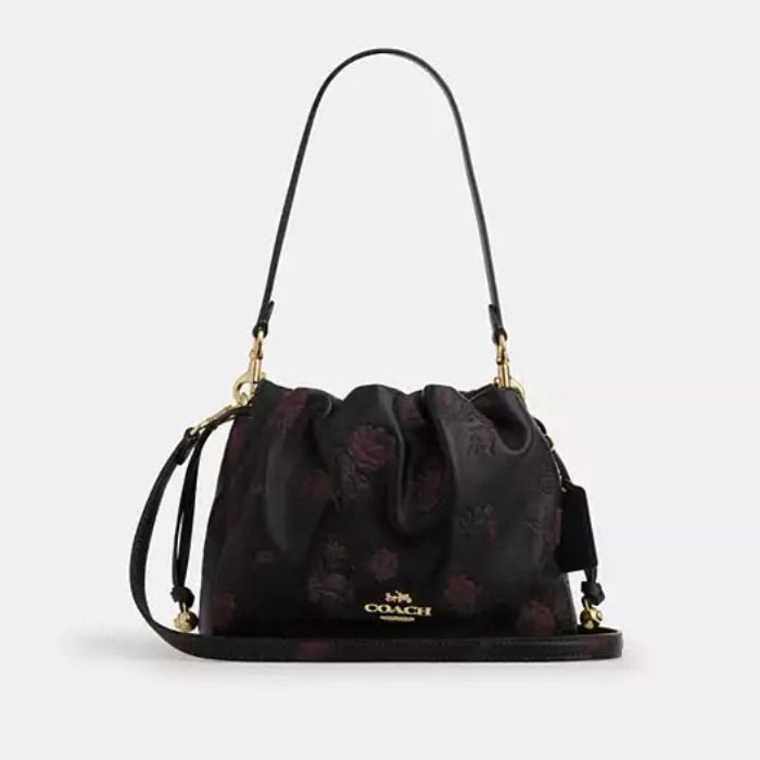 COACH】フェイ ドローストリング バッグ・フローラル プリント (Coach
