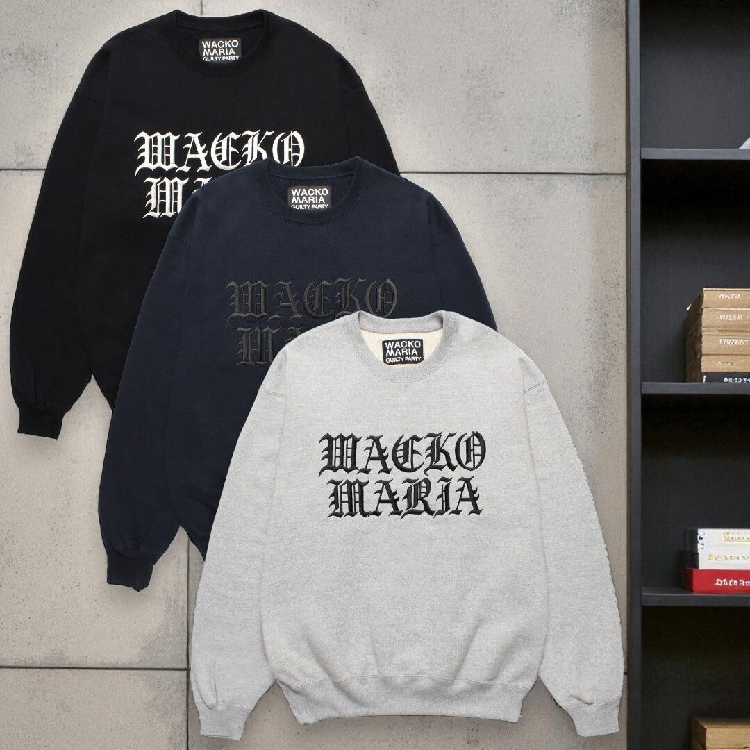 すぐ届く】WACKOMARIA ヘビーウェイト ロゴ スウェット シャツ (WACKO