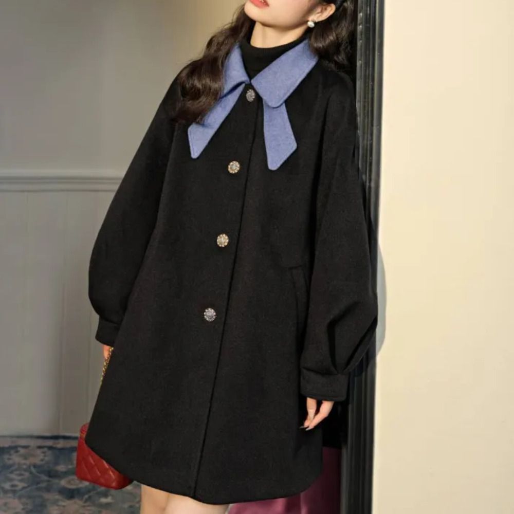 韓国人気☆【KUOSE】リボン カラー コート 関税送料込 (KUOSE/コート