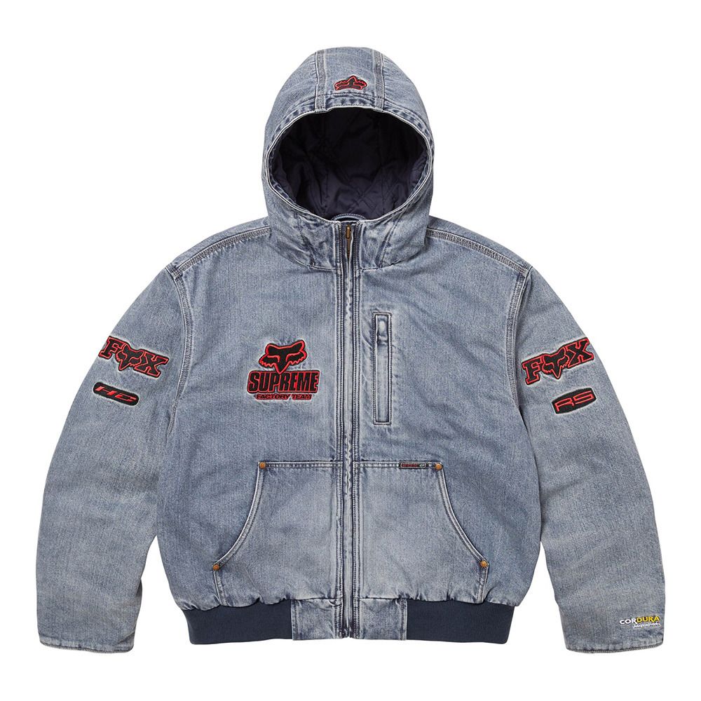 Supreme x Fox Racing】Hooded Work Jacket☆Denim☆25FW☆ (Supreme
