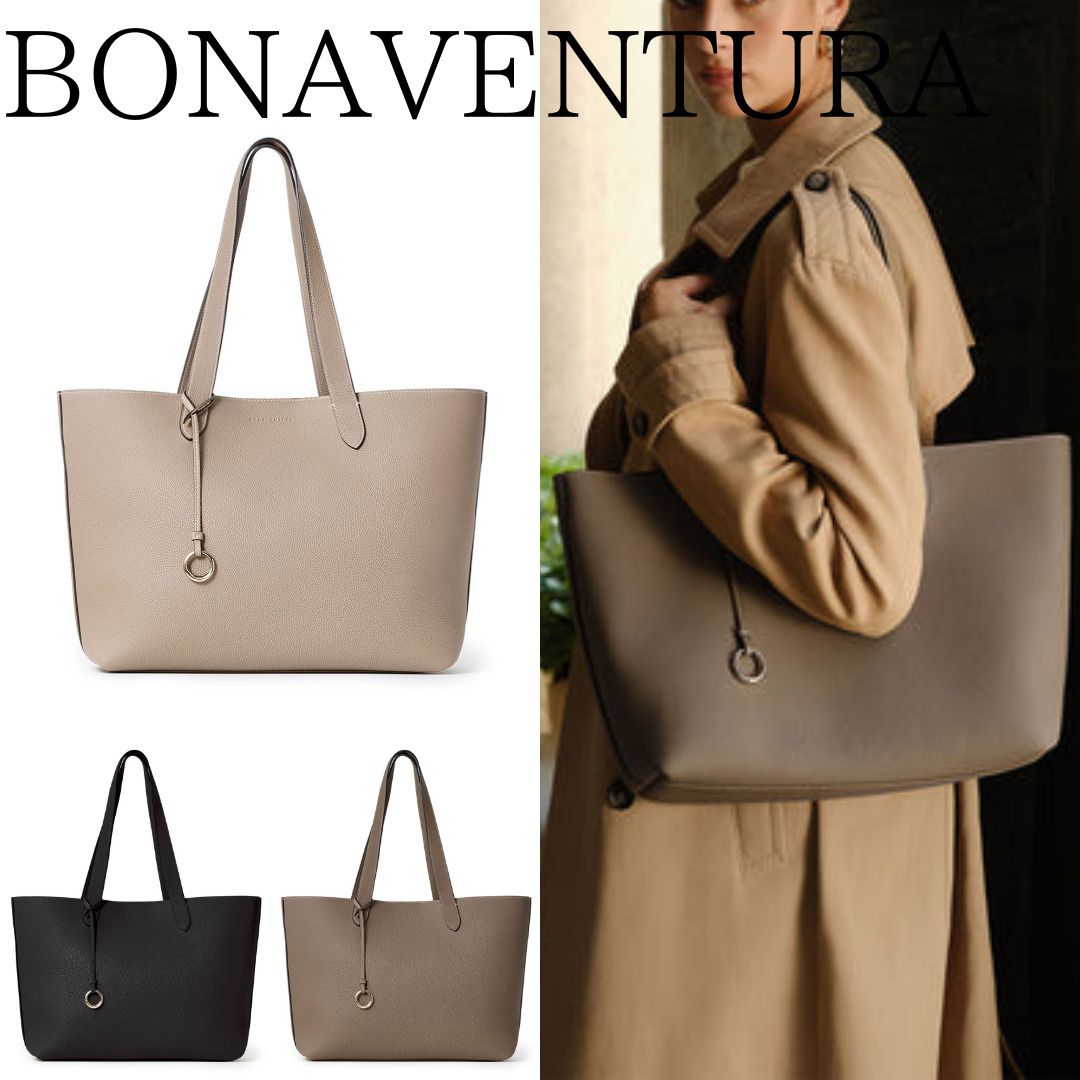 □BONAVENTURA□アリーナ 2WAY トートバッグ シュリンクレザー L