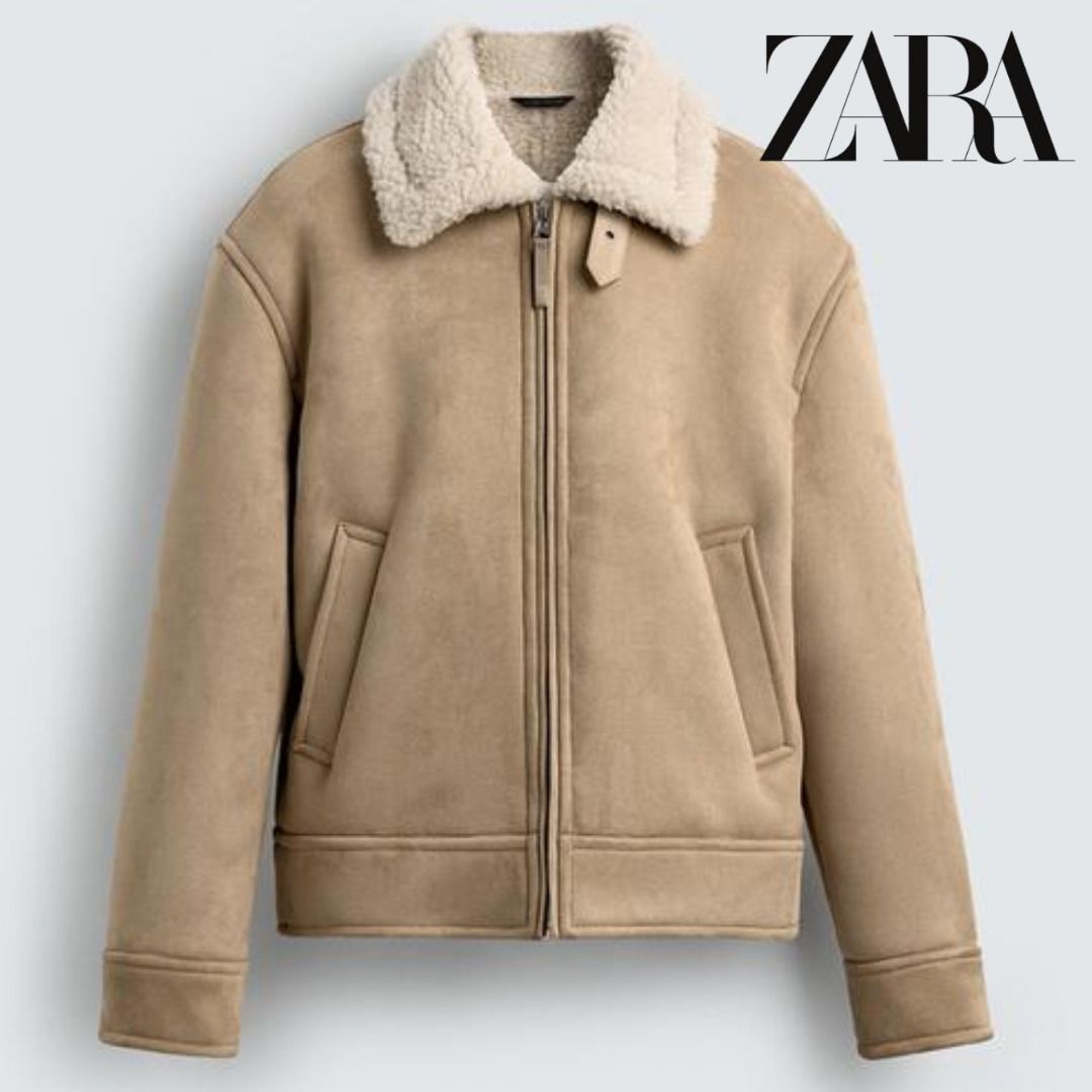 ZARA］ダブルフェイス フェイクスエードジャケット (ZARA/テーラード