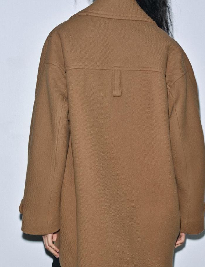 ZARA オーバーサイズ ウールブレンドコート ZWコレクション 限定 (ZARA