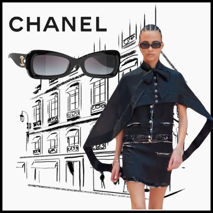 特別限定品 】 バタフライ シェイプ サングラス (CHANEL/サングラス