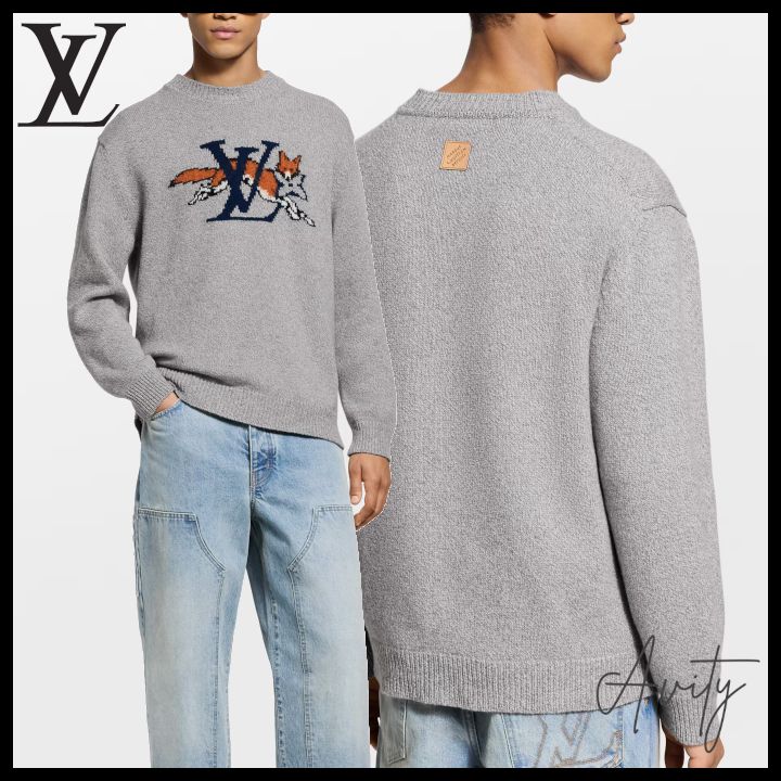 キツネ&LVがカッコいい♪】Louis Vuitton クルーネック (Louis Vuitton