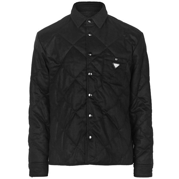 PRADA 25FW Cashmere Padded Shirt Jacket SC826M 17XT F0002 (PRADA
