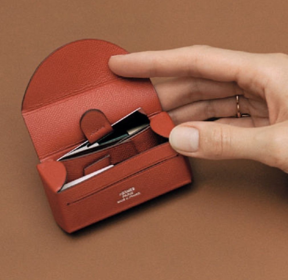 HERMESエルメス レザー製 リップスティックケース「ミロワール