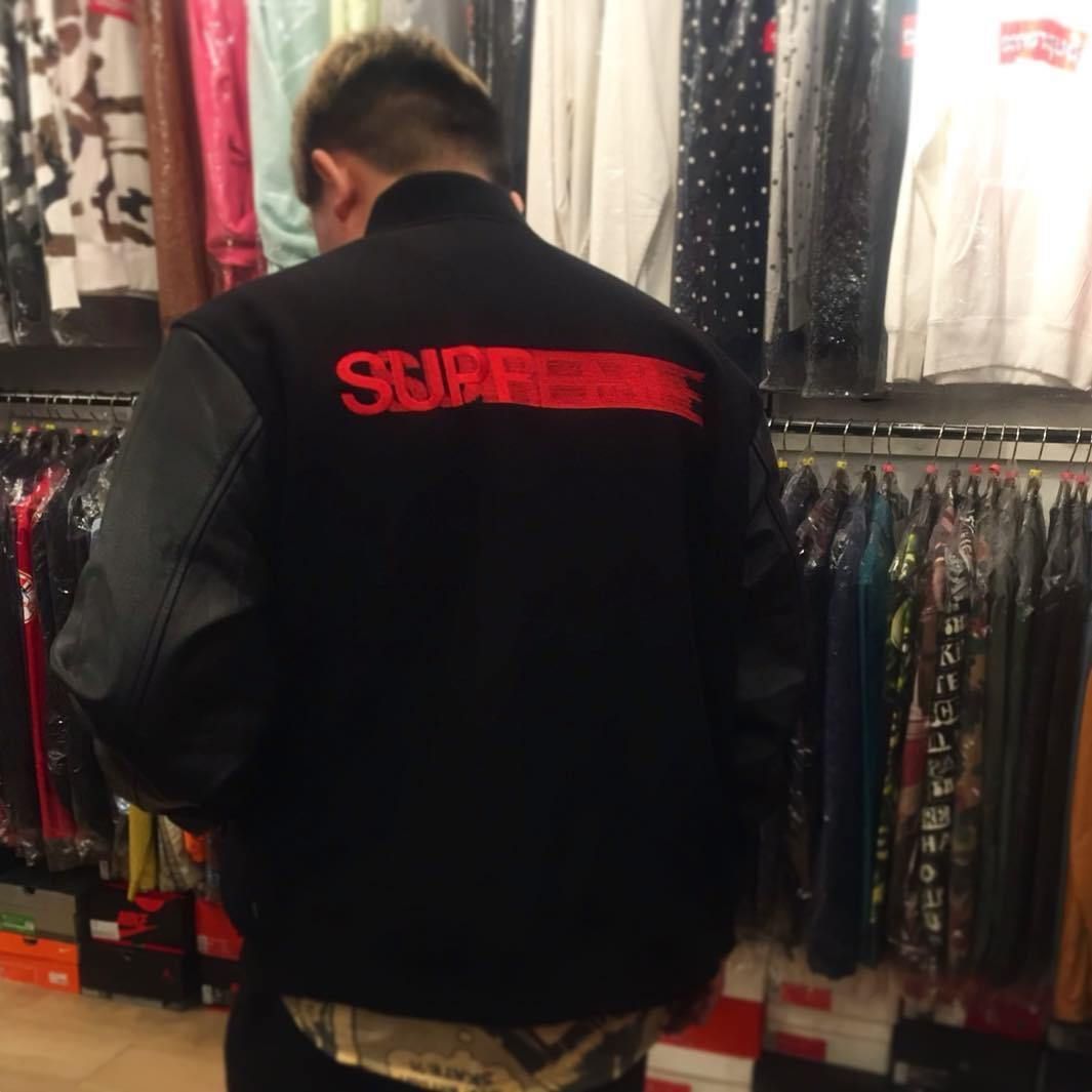 Supreme Motion Logo Varsity Jacket Black シュプリーム ロゴ