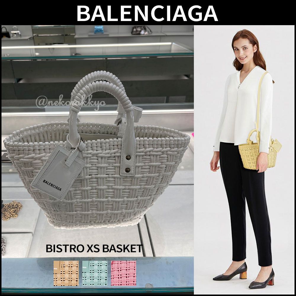 BALENCIAGA☆BISTRO XS BASKETビストロバスケットバッグ☆送料込