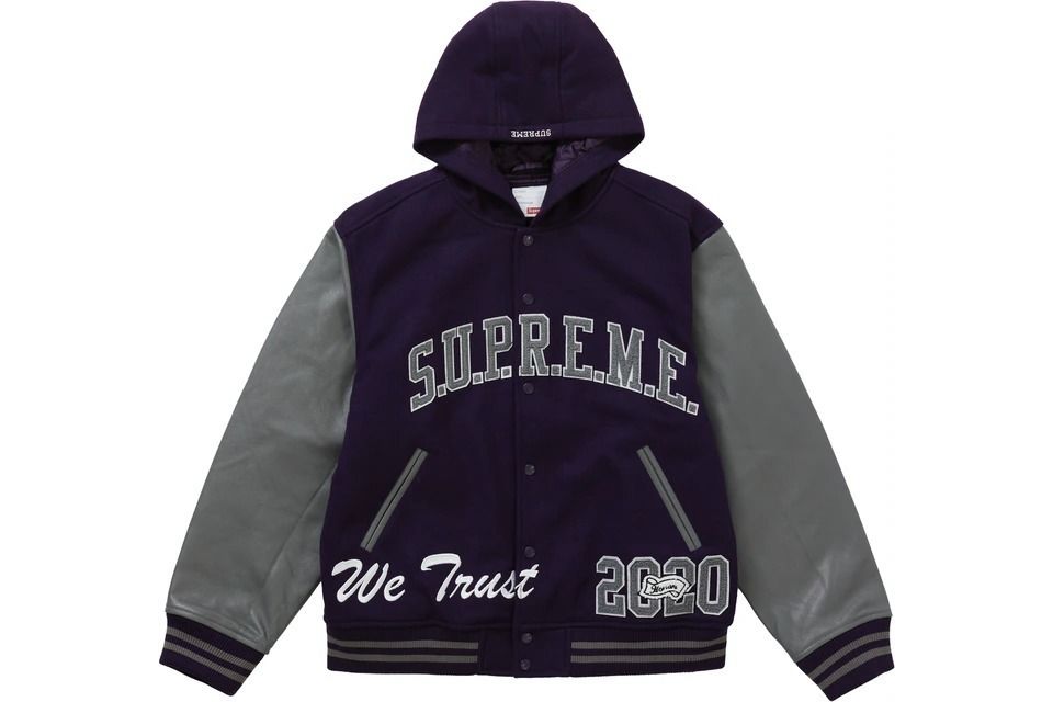 Supreme King Hooded Varsity Jacket シュプリーム スタジャン