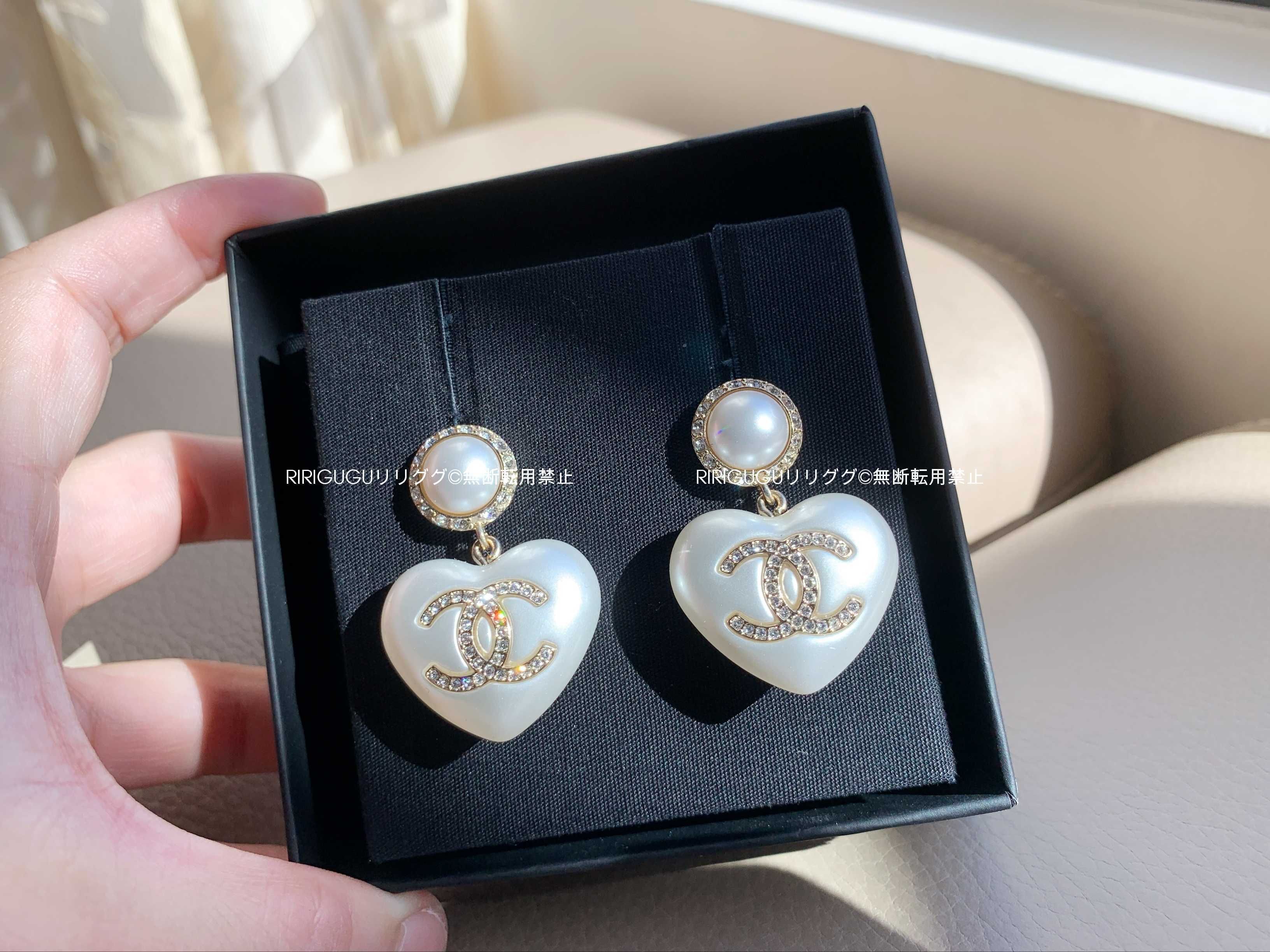 シャネル)AB7010☆CCロゴ ハート☆ピアス (CHANEL/ピアス) 76900344