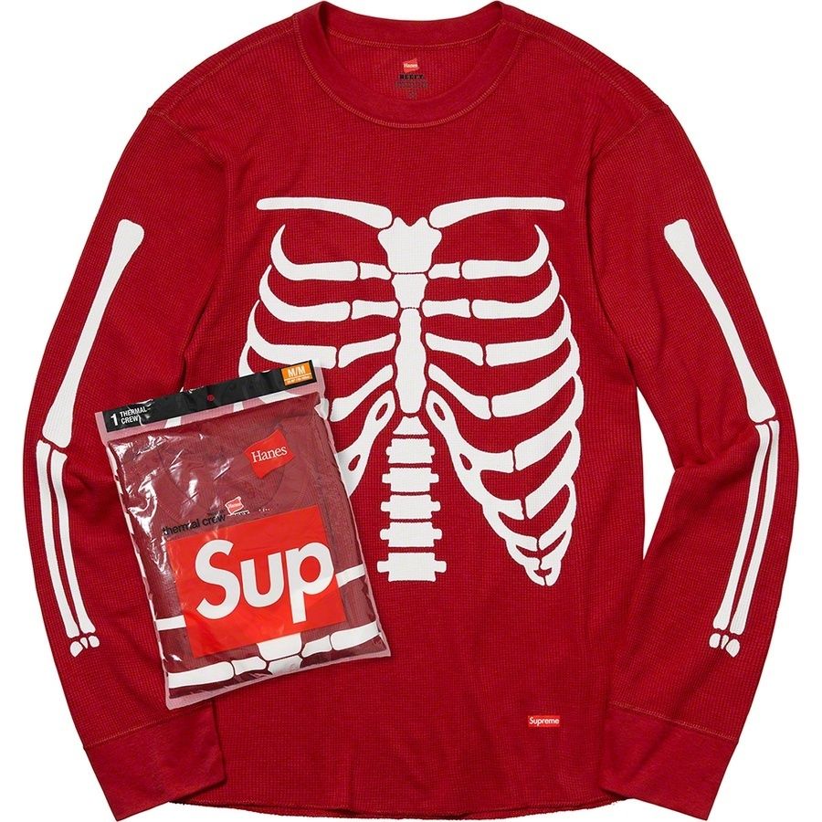 Supreme Hanes Bones Thermal Crew (1 Pack) - サーマル クルー
