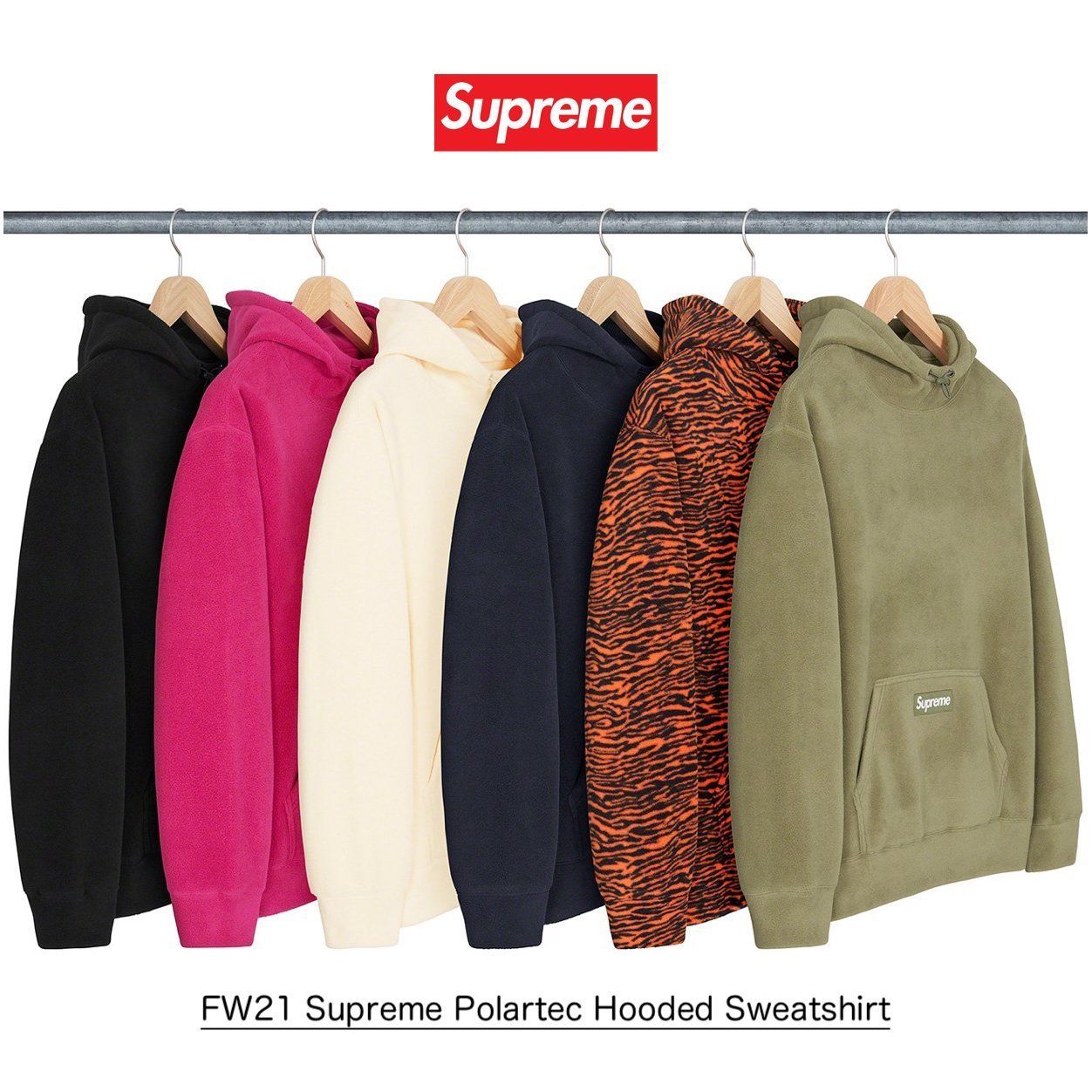Supreme Polartec Hooded Sweatshirt - ポーラテック フリース