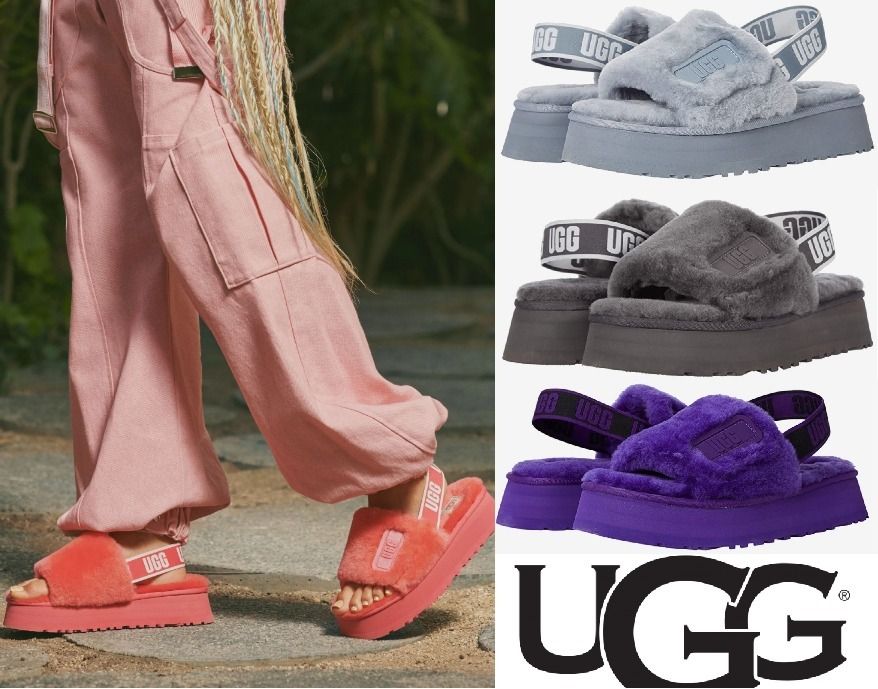 カラバリ豊富♪ふわもこ快適】UGG☆Disco Slideサンダル (UGG/サンダル